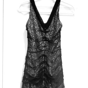 Express fitted ruched minidress